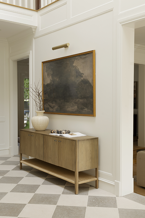 painting in the hallway